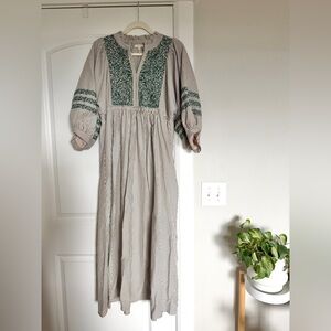 Huglin Embroidered Detail Dress